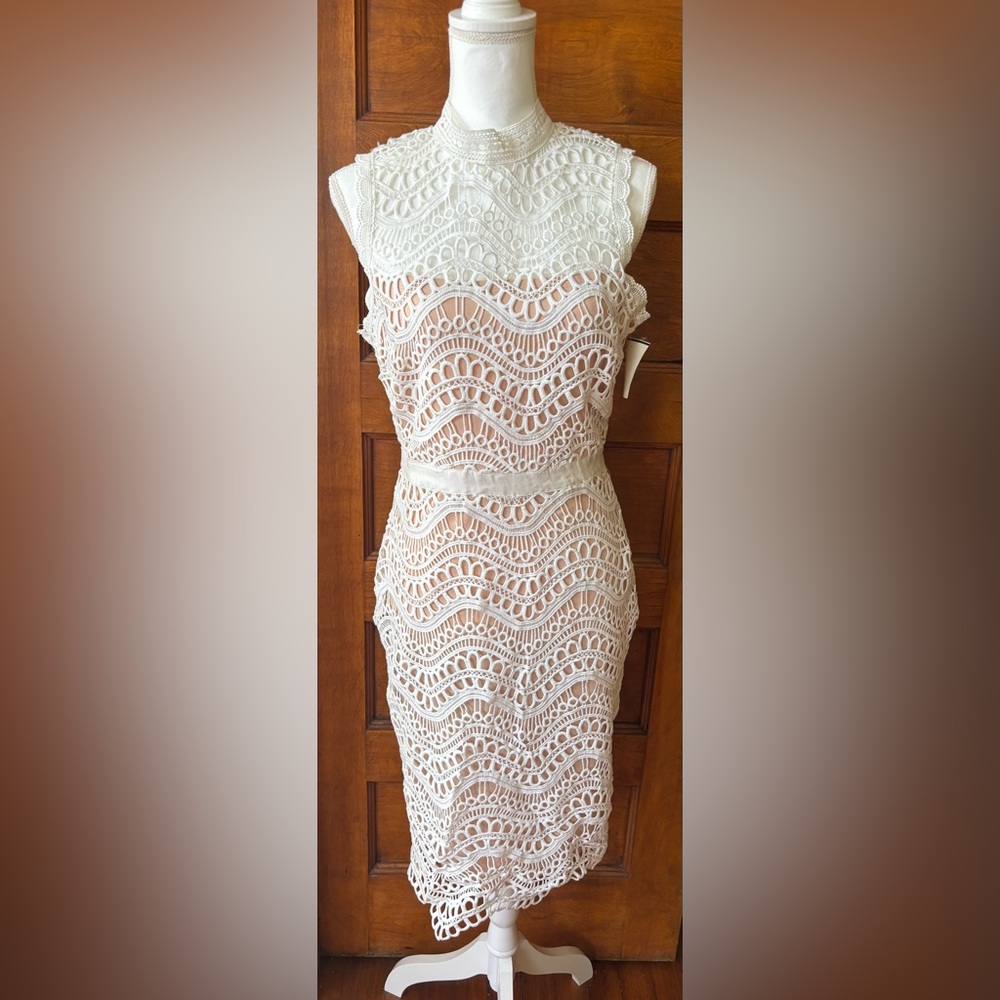 Elegant White Lace Dress